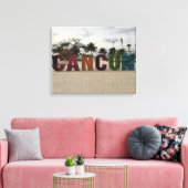 Toile Panneau Cancun - Playa Delfines, Mexique Canvas (Insitu(Salon))