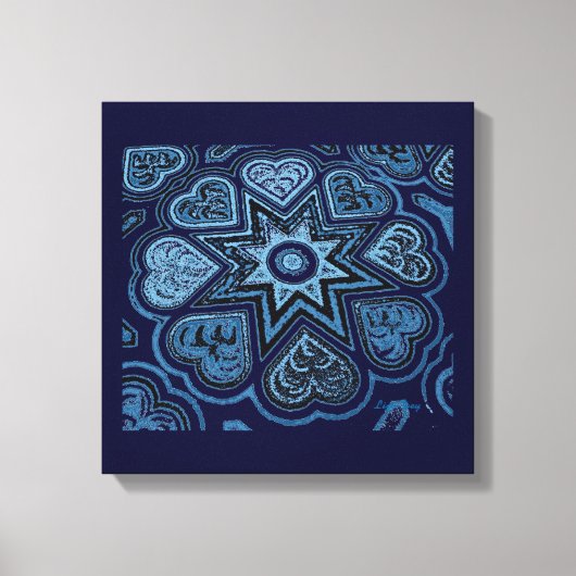 Toile Panneau 'Cœurs Pleins d'Amour' Impr (Rustiques) (B (Recto)