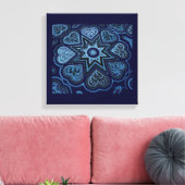 Toile Panneau 'Cœurs Pleins d'Amour' Impr (Rustiques) (B (Insitu(Salon))