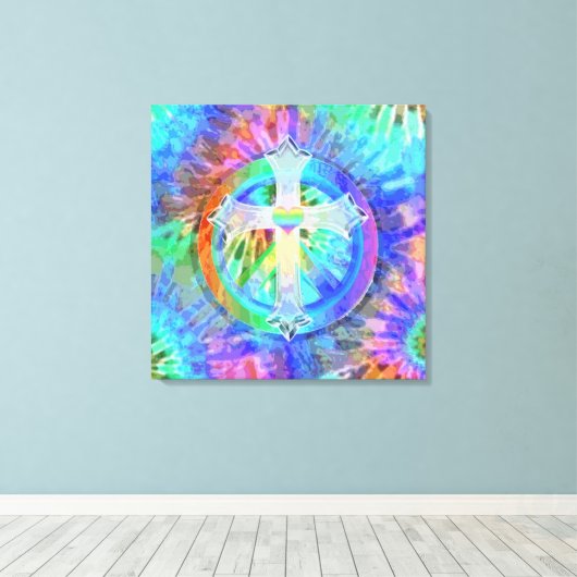 Toile Panneau Croix-Paix (Insitu (Plancher de Bois))