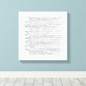 Toile Panneau d'art en bois rustique Psaume 91 (Insitu (Plancher de Bois))