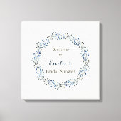 Toile Panneau de bienvenue pour une baby shower de maria (Recto)