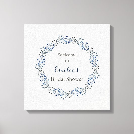 Toile Panneau de bienvenue pour une baby shower de maria (Recto)