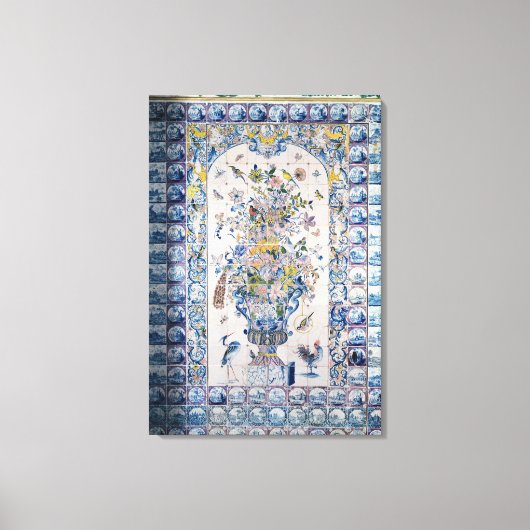 Toile Panneau de dalle de Delft de la salle de bain (Recto)