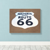 Toile Panneau de la Route 66 (Insitu (Plancher de Bois))