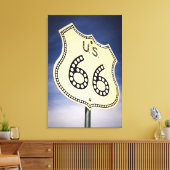 Toile Panneau de la route 66 (Insitu(Salon))