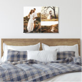 Toile Panneau de mariage personnalisable avec 3 photos d (Insitu(Chambre))