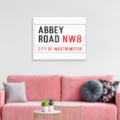 Toile Panneau de rue Abbey Road (Insitu(Salon))