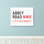 Toile Panneau de rue Abbey Road (Insitu (Plancher de Bois))