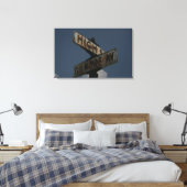 Toile Panneau de rue vintage (Insitu(Chambre))