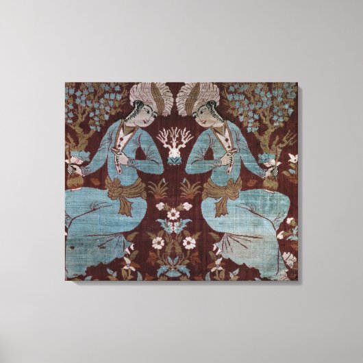 Toile Panneau de style Ispahan, Perse, 17ème siècle (soi (Recto)