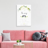 Toile Panneau Elegant Fleurs Crème Blanche Oh Snap Insta (Insitu(Salon))