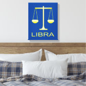 Toile Panneau étoile Balance dorée de Libra (Insitu(Chambre))