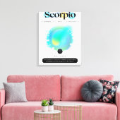 Toile Panneau moderne Zodiac Scorpio Quote d'eau Élément (Insitu(Salon))