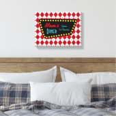 Toile Panneau Retro Mom's Diner (Insitu(Chambre))