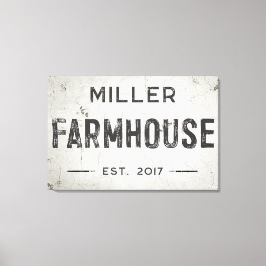 Toile Panneau rustique moderne industriel agricole (Recto)