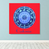 Toile Panneau solaire Zodiac Calendrier Astrologie Thund (Insitu (Plancher de Bois))