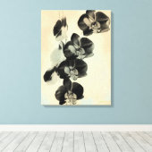 Toile Panneaux bleus orchidées III (Insitu (Plancher de Bois))