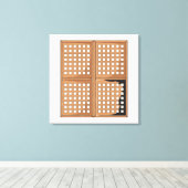 Toile Panneaux de fenêtre Coques Capiz personnalisés Inv (Insitu (Plancher de Bois))