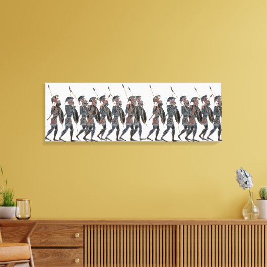 Toile Panoply- Des piquets grecs anciens en mouvement (Insitu(Salon))