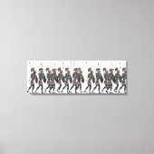 Toile Panoply- Des piquets grecs anciens en mouvement (Recto)