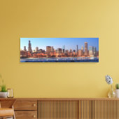 Toile Panorama de Chicago, Illinois sur le lac (Insitu(Salon))