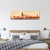 Toile Panorama de Chicago skyline au lever du soleil (Insitu(Chambre))