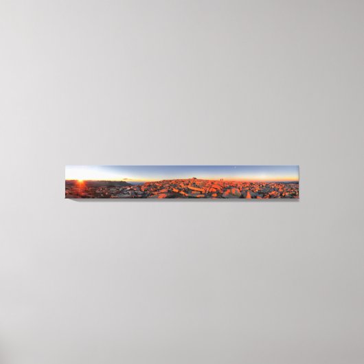 Toile Panorama sur le coucher du soleil du mont Whitney  (Recto)