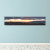 Toile panoramique Islande coucher de soleil (Insitu (Plancher de Bois))