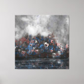 Toile "Pansies In The Mist" 40" x 40" (Recto)