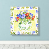 Toile Pansies - nasturtiums 2013 (Insitu (Plancher de Bois))