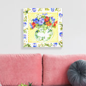 Toile Pansies - nasturtiums 2013 (Insitu(Salon))