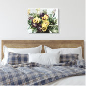 Toile Pansies Vintage (Insitu(Chambre))