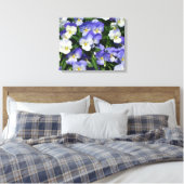 Toile Pansies violettes Jardin Floral (Insitu(Chambre))