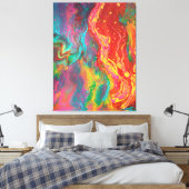 Toile "Panspermia", abstract, psychedelic, expressionism (Insitu(Chambre))