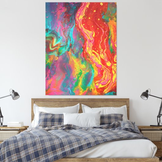 Toile "Panspermia", abstract, psychedelic, expressionism (Insitu(Chambre))