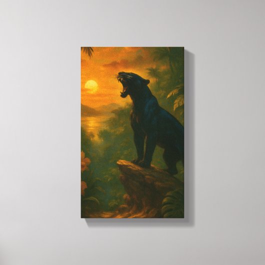 Toile Panther at Dusk — Collector’s Canvas | Orrin (Recto)