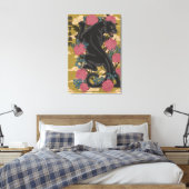 Toile Panthère parmi les fleurs (Insitu(Chambre))