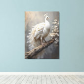 Toile Paon blanc (Insitu (Plancher de Bois))