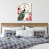 Toile Paon et fleurs de printemps (Insitu(Chambre))