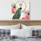 Toile Paon et fleurs de printemps (Insitu(Chambre))