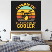 Toile Papa batteur comme un papa normal mais plus cool (Insitu(Chambre))