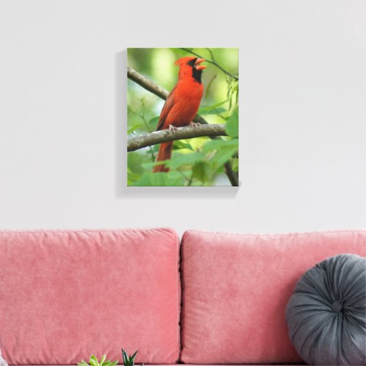 Toile Papa Cardinal Singing ! (Insitu(Salon))