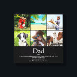 Toile Papa Daddy Father Papa Définition 6 Photo Noir<br><div class="desc">Personnalisez les 6 photos préférées et la définition personnalisée pour votre papa, daddy ou père spécial pour créer un cadeau unique pour la fête des pères, les anniversaires, Noël ou tout autre jour où vous voulez montrer combien il compte pour vous. Un moyen idéal pour lui montrer à quel point...</div>