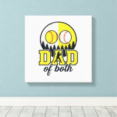 Toile Papa de baseball et softball des deux conception v (Insitu (Plancher de Bois))