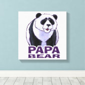 Toile Papa Panda Bear (Insitu (Plancher de Bois))