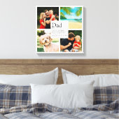 Toile Papa personnalisé moderne Définition 4 Collage pho (Insitu(Chambre))