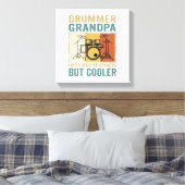 Toile Papi Batteur Comme un Papi Normal Mais Plus Cool (Insitu(Chambre))