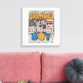 Toile Papi du gâteau d'anniversaire garçon cookie lait c (Insitu(Salon))