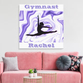 Toile Papier à dessin personnalisé violet et blanc (Insitu(Salon))